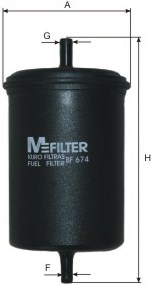 Топливный фильтр MANN-FILTER арт. BF674